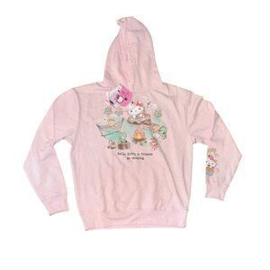 Hello Kitty & Friends Go Camping Pink Hoodie S